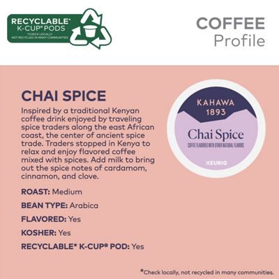 Keurig Tea and Beverages Chai Spice Coffee - Image 4
