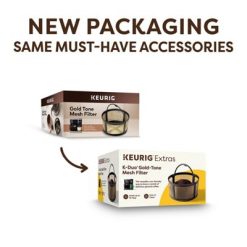 Alternative view of Keurig Coffee Maker Accessories Gold Tone Mesh Filter